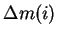 $\Delta m(i)$