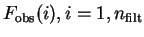 $F_{\rm obs}(i), i=1,n_{\rm filt}$